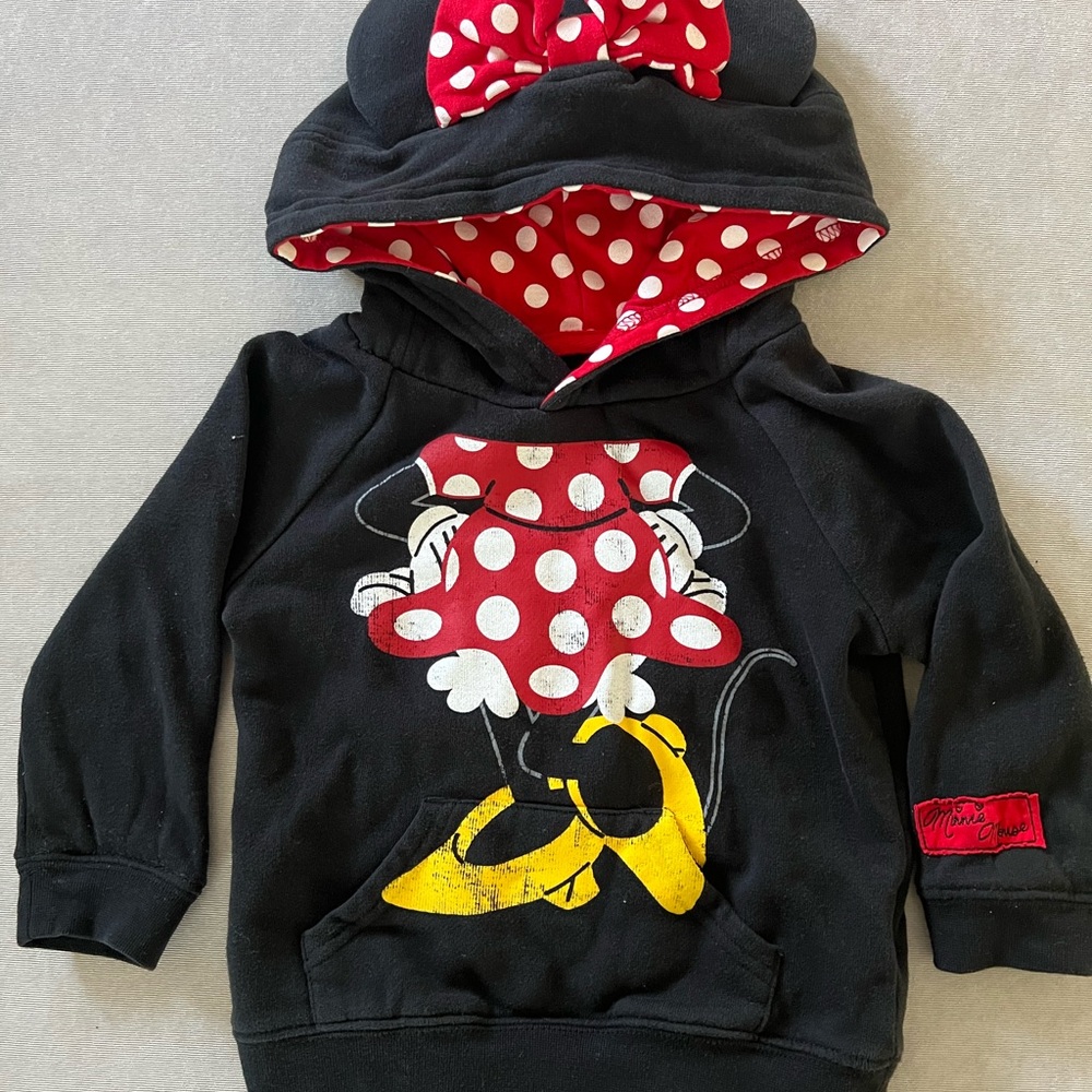 Disney Black and Red Minnie Mouse Hoodie